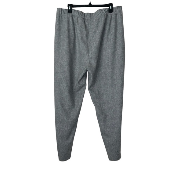 NWT Eileen Fisher Soft Wool Flannel Pleated Tapered Ankle Pants in Gray size XL - Picture 11 of 12